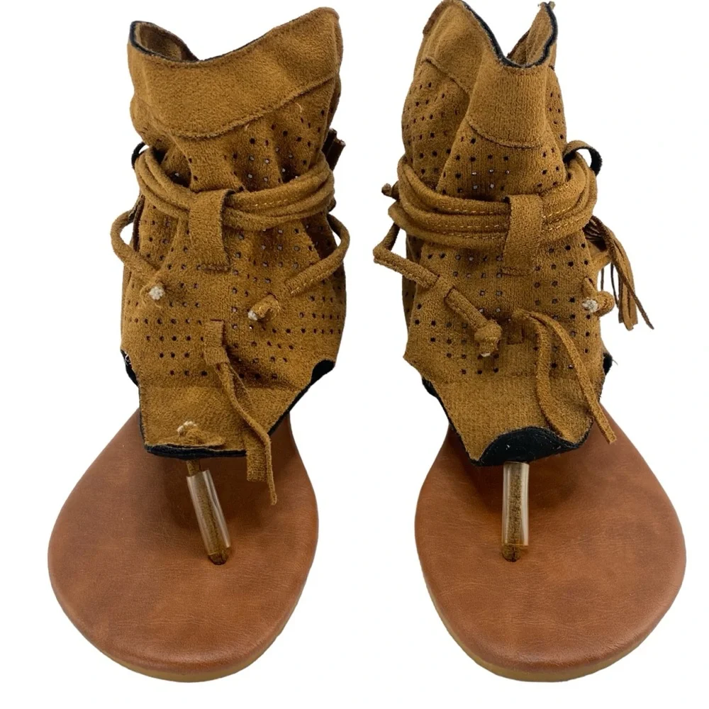 Bohemian Tassel Sandals; 39/ 8 - Picture 3 of 11